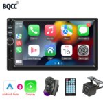 Central Multimídia Automotiva BQCC 2 Din CarPlay Android Auto 7″ HD Touch Screen