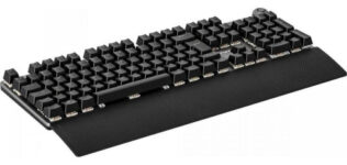 Teclado Mecânico Gamer Fortrek G Pro K7 Plus Preto RGB Switch KRGD Blue Idioma Português Brasil ABNT2 Com Apoio De Pulso Magnético