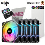 Kit 5 Fans Aigo AM12 Normal com controladora