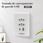 (Armazem Brasil)  Tomada de Parede USB