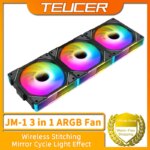 Kit 3 Fans Teucer JM-1 Uni-FAN ARGB
