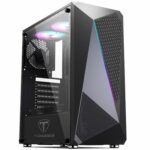Gabinete Gamer T-Dagger RGB, Mid Tower, Lateral em Acrílico, Preto – TGC-G25B