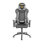 Cadeira Gamer KBM! GAMING Blizzard CG330, Preta e Branca, Com Almofadas, Reclinável, Descanso de Braço 2D