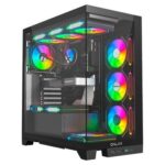 Gabinete Galax Alpha Black, Mid Tower, ATX, Frontal de Vidro