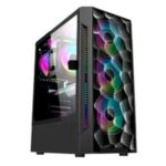 Gabinete Gamer Segotep Flexi 1 Mid Tower ATX Lateral em Vidro Preto