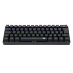 Teclado Gamer Redragon Lakshmi Rainbow Preto Switch Marrom ABNT2
