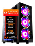 Pc Gamer Ryzen 7 5700g Vega 8 Ssd 480gb 16gb Ddr4 500w
