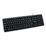Teclado Rise Mode Office OF 01, USB, ABNT, com Teclado Numérico, Preto – RM-TC-01-FB