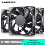 KIT 3 FANS PHANTEKS F120M25 BLACK 120mm