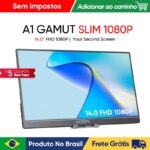 (Armazem Brasil)  Monitor Portátil ARZOPA 14.0 A1 SLIM 1080P