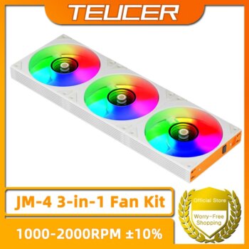 Kit 3 Fans ARGB TEUCER JM-4-Aliexpress