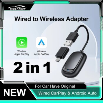 Timeknow Adaptador sem fio Android Auto e Carplay-Aliexpress