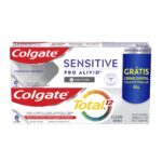 Kit Colgate Sensitive Pro Alívio Real White 110g + Colgate Total 12 Clean Mint 90g