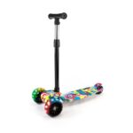 Patinete Infantil 3 Rodas Com Led Dobrável