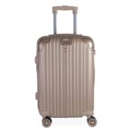 Mala de Bordo Swiss Go Suiça ABS com Cadeado Integrado Rodas 360º Dourado