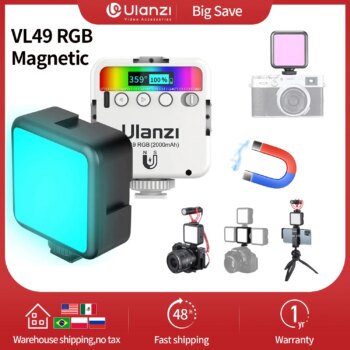 Ulanzi VL49 RGB Magnetic Mini LED Light-Aliexpress