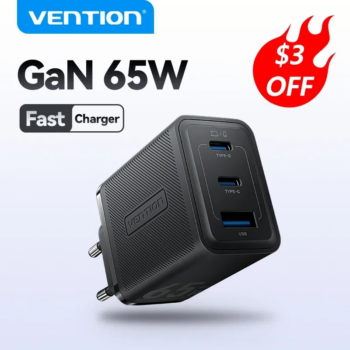 Carregador Vention GaN 65W-Aliexpress