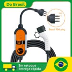 Carregador EV Portátil para Veículo Elétrico 3.5kW Tipo 2 IEC62196-2-Aliexpress