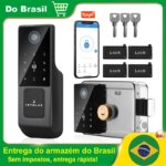 Fechadura Inteligente à Prova d'Água Tuya com Impressão Digital-Aliexpress