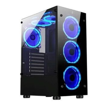 Gabinete Gamer Rise Mode Glass 06X –-Kabum