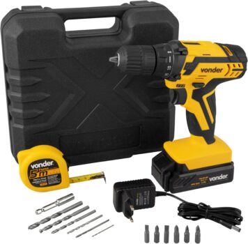 Vonder Parafusadeira/Furadeira Com Bateria e Carregador Bivolt Automático PFV 012 12 V-Amazon