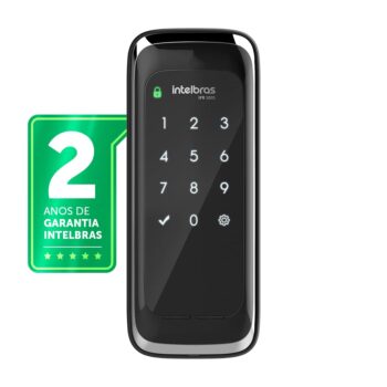 Fechadura Smart de Sobrepor Compatível com Alexa IFR 1001 Preto Intelbras-Amazon