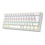 Redragon Teclado Mecânico Gamer Fizz Rainbow Branco Switch Azul-Amazon