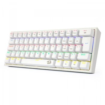 Redragon Teclado Mecânico Gamer Fizz Rainbow Branco Switch Azul-Amazon