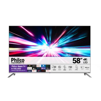 Smart TV Philco PTV58G7UR2CSBL 58” 4K LED Dolby Audio-Amazon