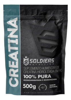 Creatina Monohidratada 500g Soldiers Nutrition Sabor Natural-Mercado Livre