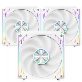 Kit Fan SuperFrame Cyclone V2 ARGB 3 Unidades 120mm-Terabyte