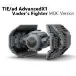 TIE Advanced X1  Vader's Fighter MOC - 453 Peças-Aliexpress