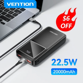 Vention Power Bank 22.5W10000mAh-Aliexpress