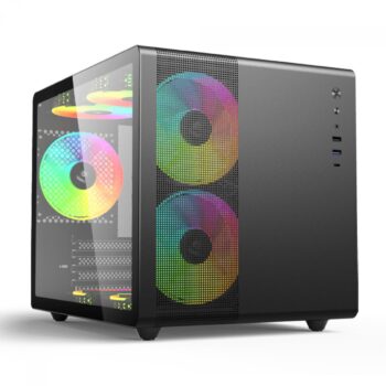 C3Tech Aquarius Mini Tower Vidro Temperado M-ATX Black-Terabyte