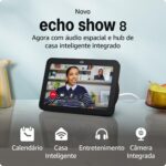 Amazon Echo Show 8  3ª Geração  Áudio Espacial-Amazon