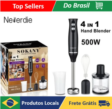 Sokany WK-1710-4 Mixer e Processador 4 em 1 500W-Aliexpress
