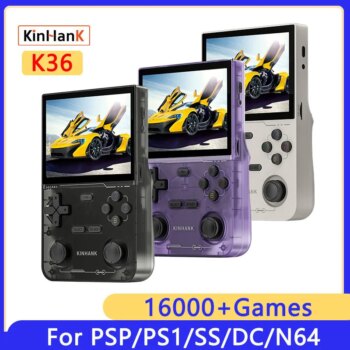 Console Retrô Portátil KINHANK K36-Aliexpress