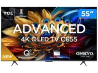 Smart TV TCL 2.5K/120Hz ADVANCED 55” 4K60 UHD QLED 55C655 Wi-Fi-Aliexpress