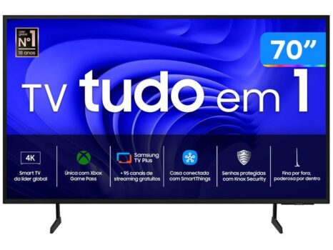 Smart TV 70” 4K UHD LED Samsung 70DU7700-Magazine Luiza