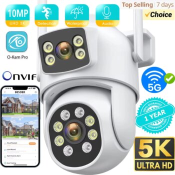 Câmera de Segurança Besder 10MP-Aliexpress