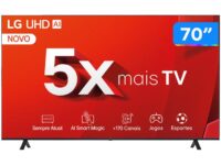 Smart TV 70" 4K LG Ultra HD 70UT8050 com Processador a5 Ger7 AI