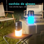 Coibeu Caixa de Som Bluetooth com LEDS-Aliexpress