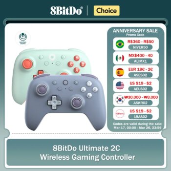 Controle 8Bitdo Ultimate 2C-Aliexpress