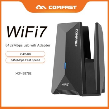 6452Mbps Wifi 7 Tri-Band USB Dongle BE6500-Aliexpress