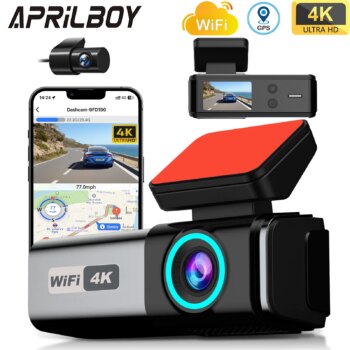 Aprilboy K8 Wifi Dashcam 4K 2160P Cardvr Front And Rear Dual Lens Auto Car Camera-Aliexpress