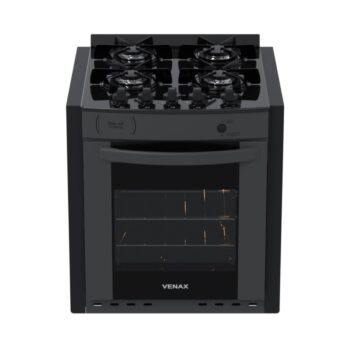 Fogao de Embutir 4 Bocas Venax Gaudi Prisma Vitreo Bl Grafite Gas Glp-Amazon