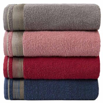 Central Toalhas Kit Com 4 Toalhas Banhão Gigante Alta Absorção Sublime 70x150cm-Amazon