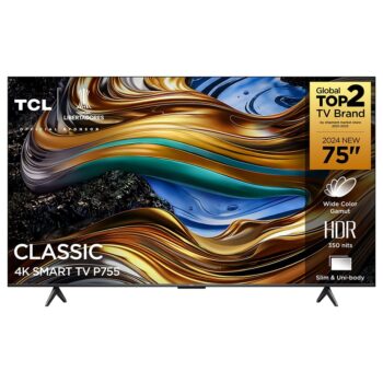 TCL LED SMART TV 75” P755 4K UHD GOOGLE TV-Amazon