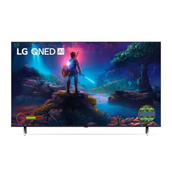 Smart TV 4K 55" LG QNED 55QNED85T Processador α8 AI Painel 120Hz Quantum Dot Nanocell Local Dimming Design Super Slim FreeSync webOS 24-Amazon