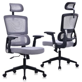 Cadeira Ergonômica Suporte 150 Kg Encosto e Apoio de Cabeça Ajustáveis-Amazon